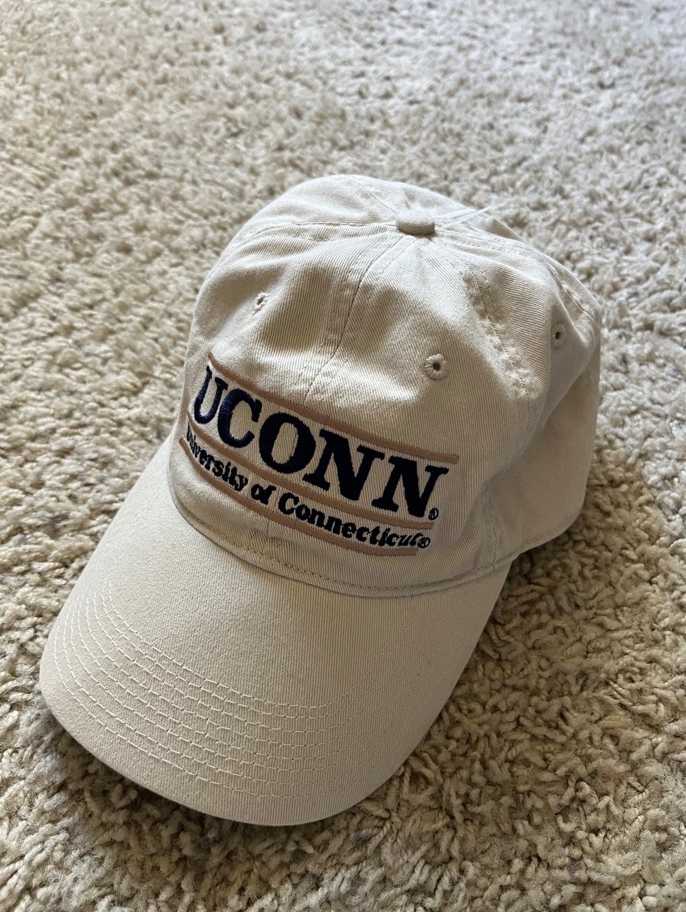 The Game VTG UConn Huskies Beige College Hat